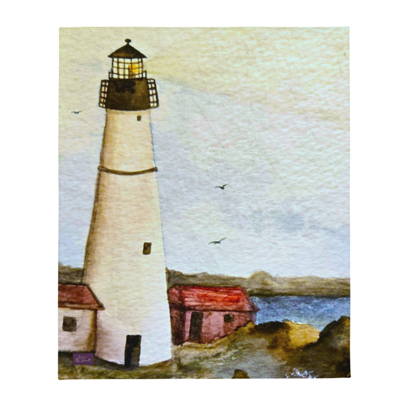 Lighthouse Throw Blanket