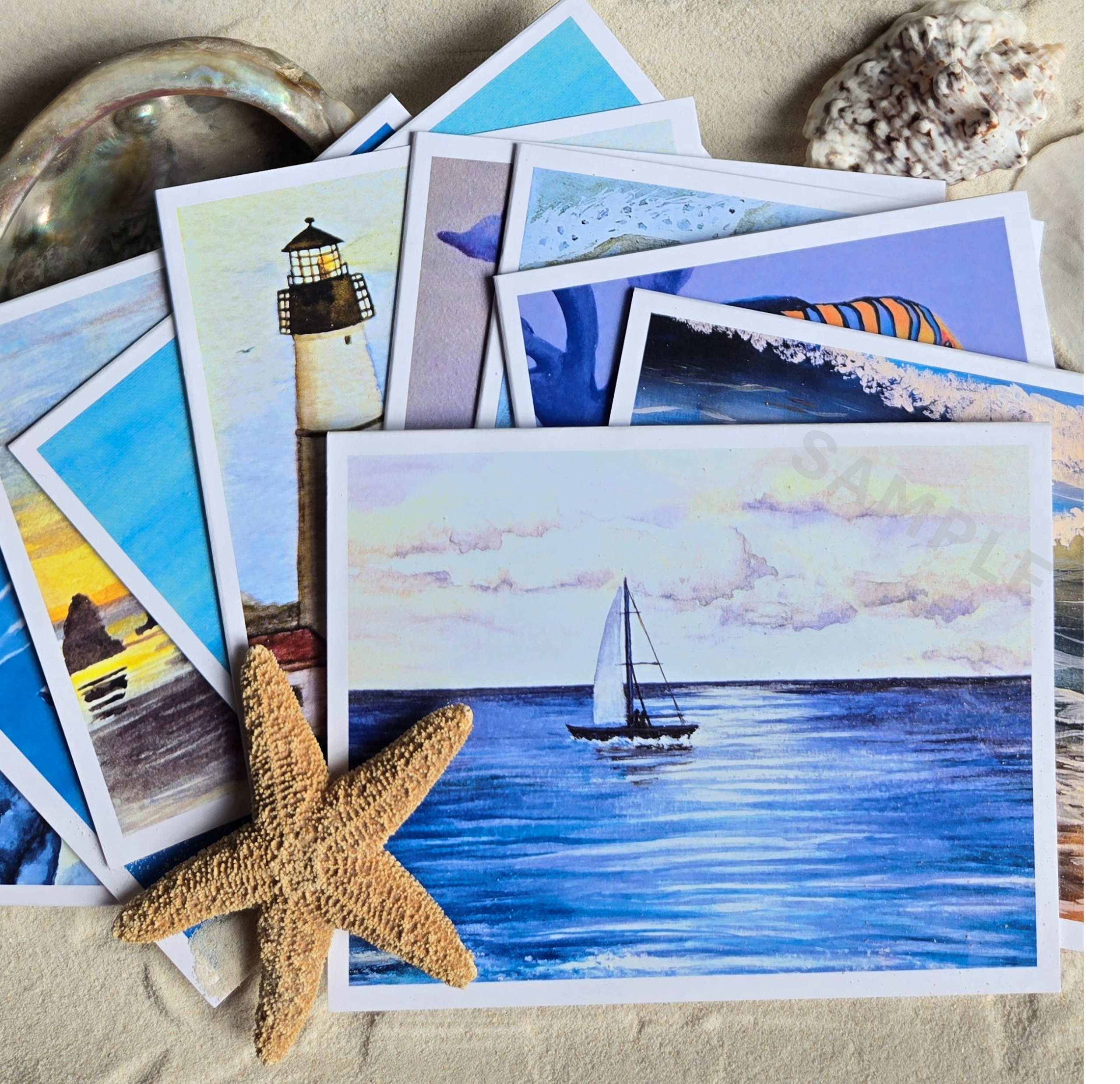 Ocean Greeting Card Bundle