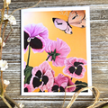 Butterfly & Pansies (Vertical)