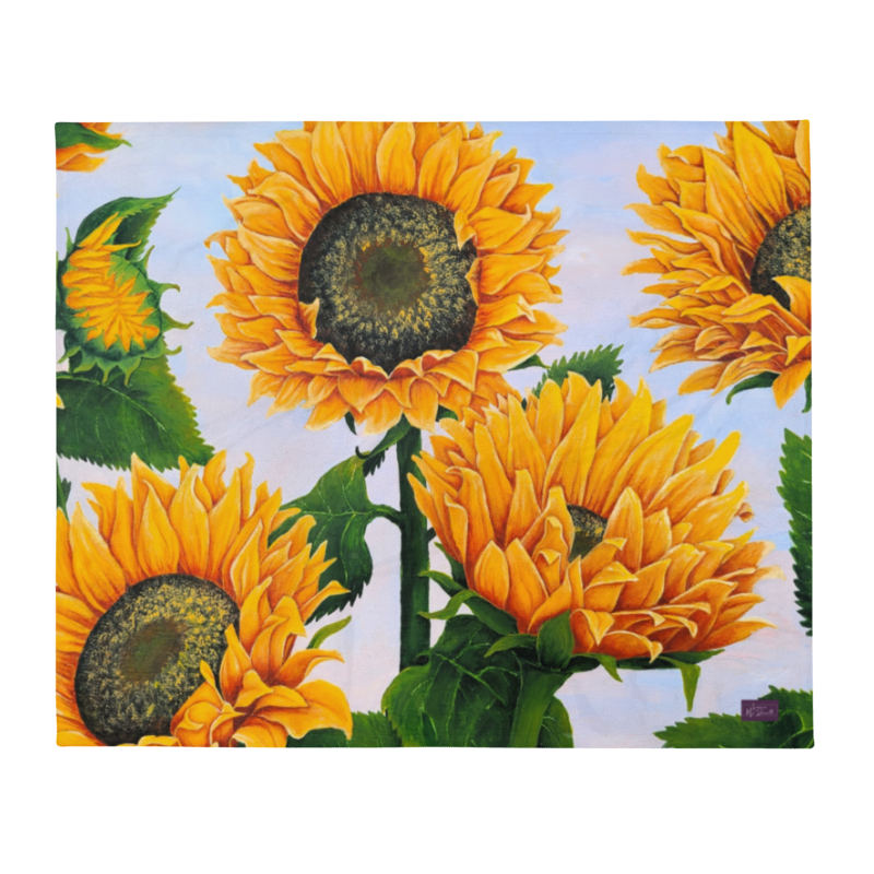 Sunflowers Throw Blanket